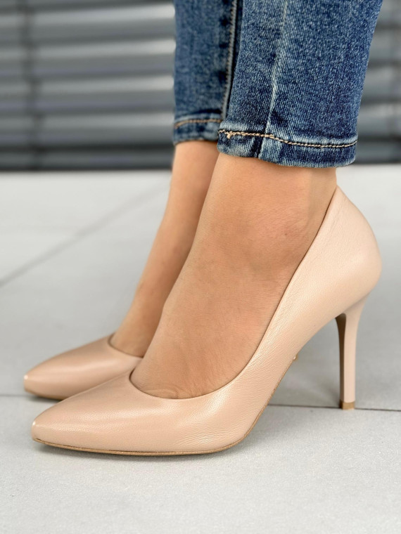 Czółenka OLEKSY ze skóry Polskiej produkcji