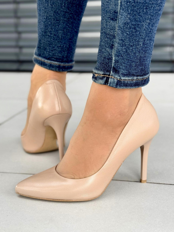 Czółenka OLEKSY ze skóry Polskiej produkcji