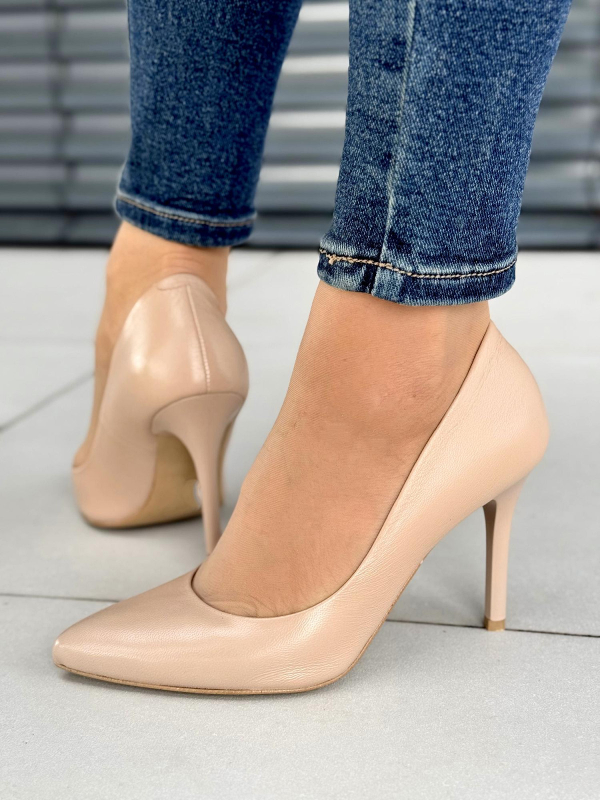 Czółenka OLEKSY ze skóry Polskiej produkcji