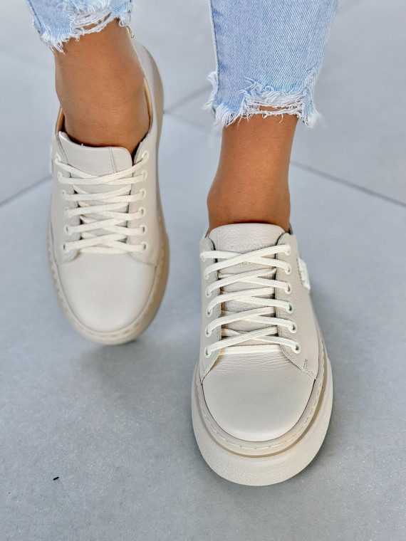 Sneakersy OLEKSY ze skóry Polskiej produkcji