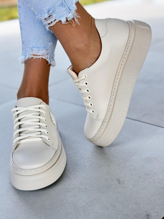 Sneakersy OLEKSY ze skóry Polskiej produkcji