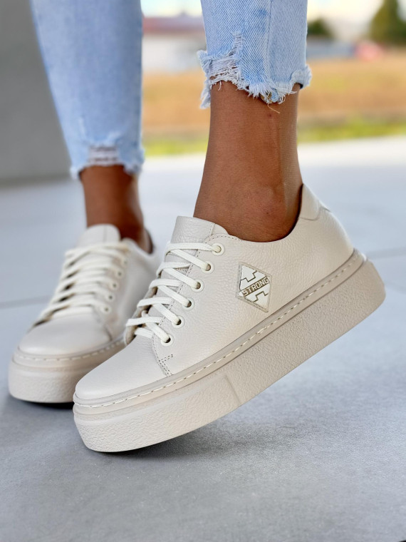 Sneakersy OLEKSY ze skóry Polskiej produkcji