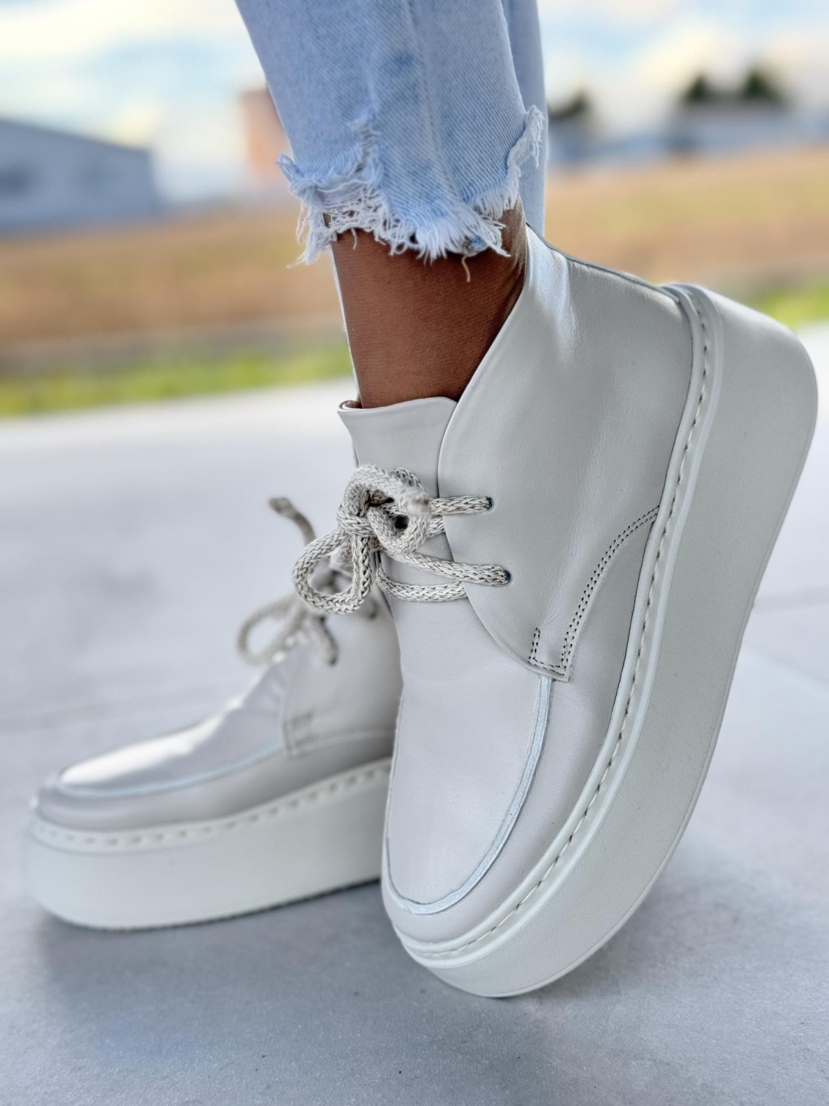 Półbuty damskie OLEKSY ze skóry naturalnej Polskiej produkcji