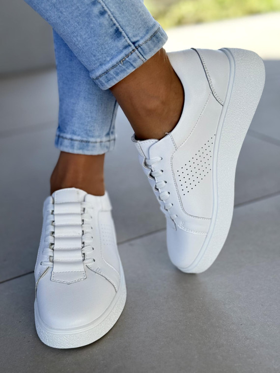 Sneakersy damskie ze skóry naturalnej