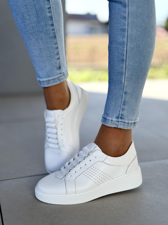 Sneakersy damskie ze skóry naturalnej