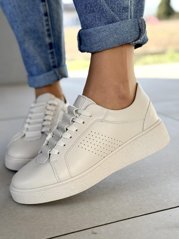 Sneakersy damskie ze skóry naturalnej