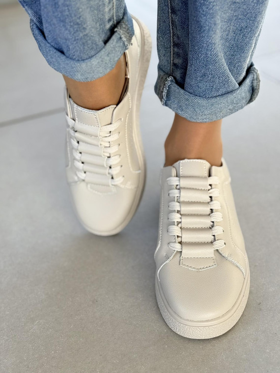 Sneakersy damskie ze skóry naturalnej