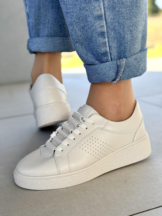 Sneakersy damskie ze skóry naturalnej