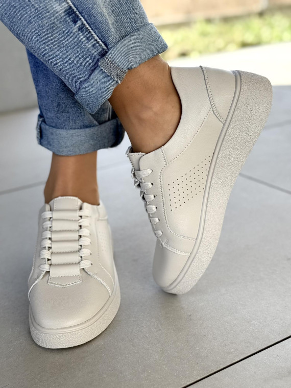 Sneakersy damskie ze skóry naturalnej