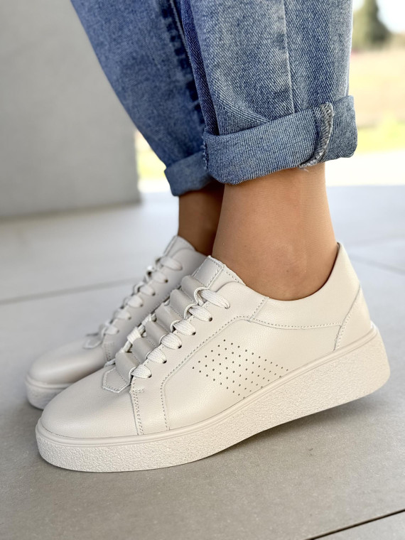 Sneakersy damskie ze skóry naturalnej