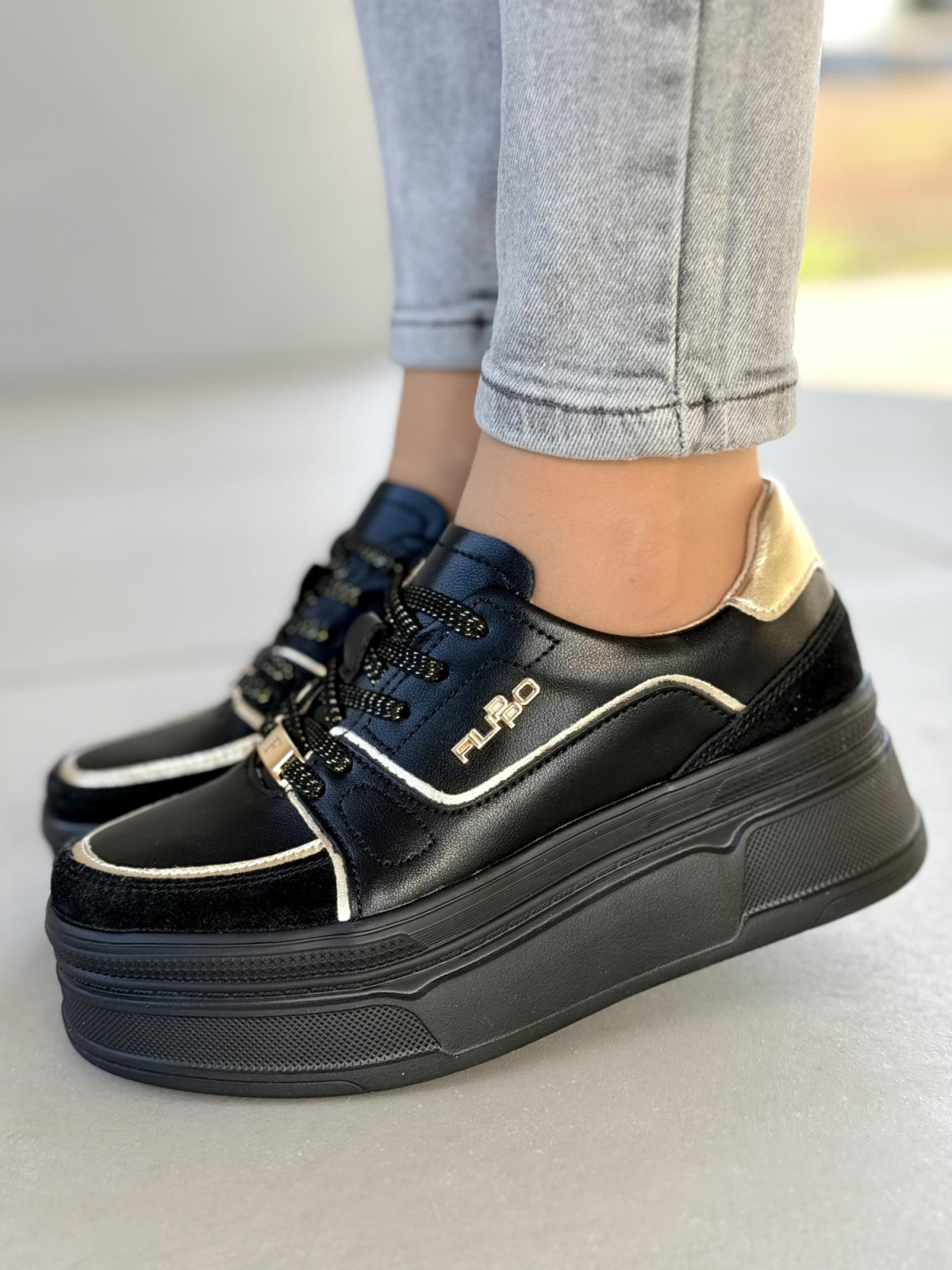 Sneakersy damskie ze skóry naturalnej