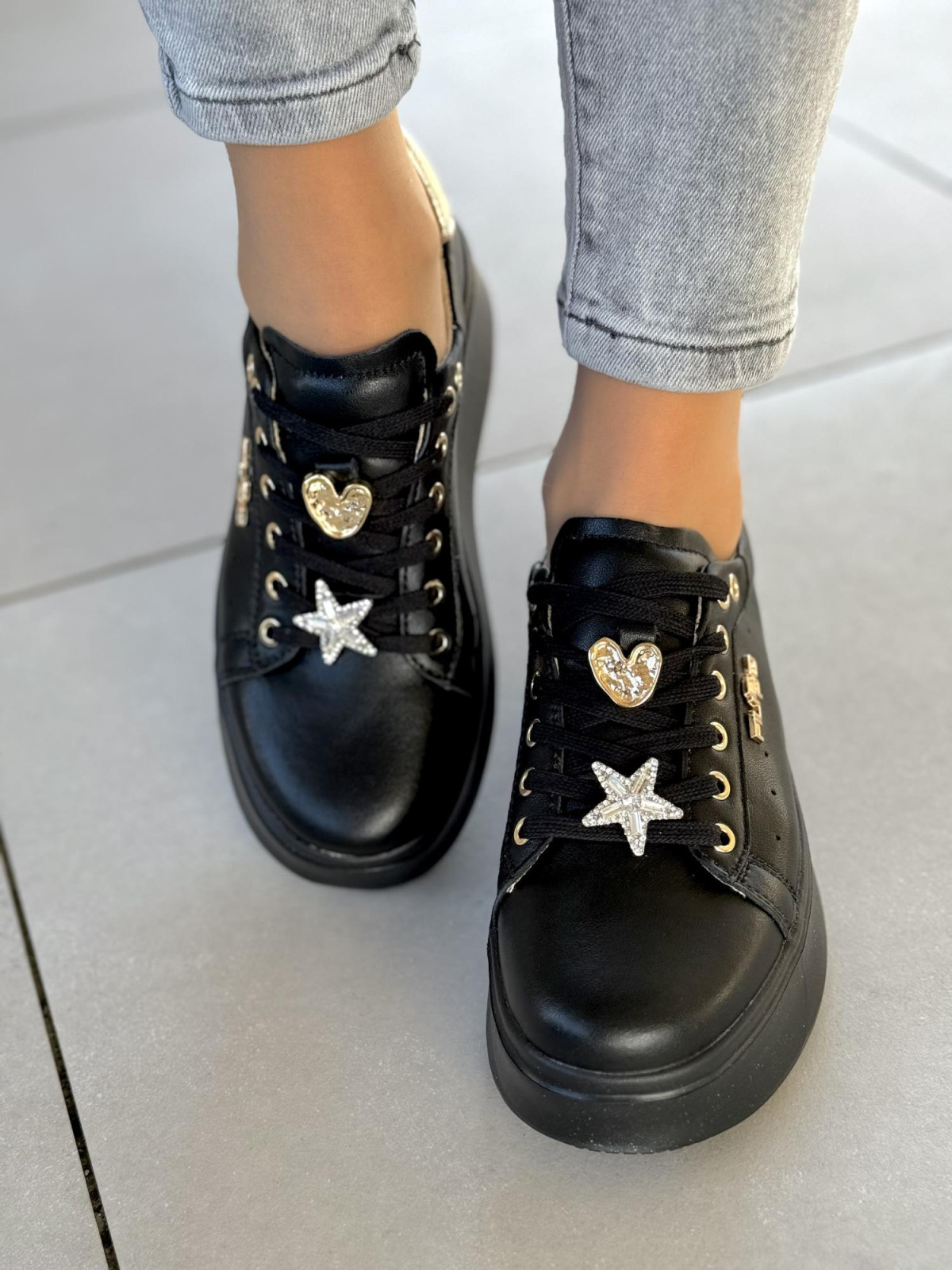 Sneakersy damskie ze skóry naturalnej