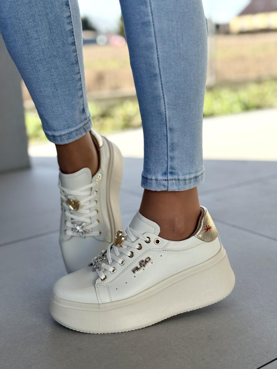 Sneakersy damskie ze skóry naturalnej