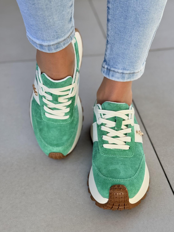 Sneakersy damskie ze skóry naturalnej