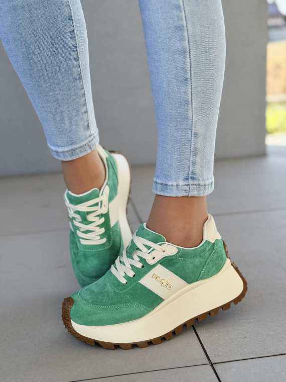 Sneakersy damskie ze skóry naturalnej