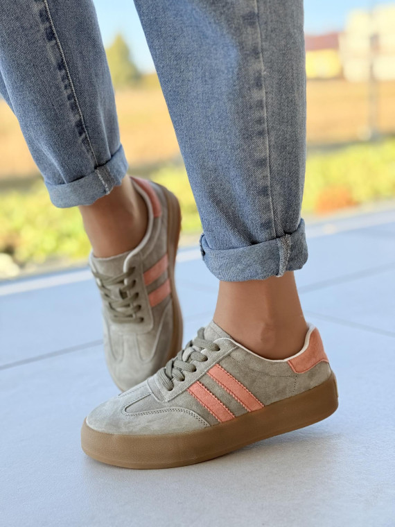 Sneakersy damskie ze skóry naturalnej