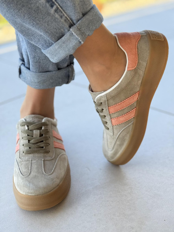 Sneakersy damskie ze skóry naturalnej