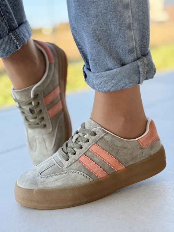 Sneakersy damskie ze skóry naturalnej