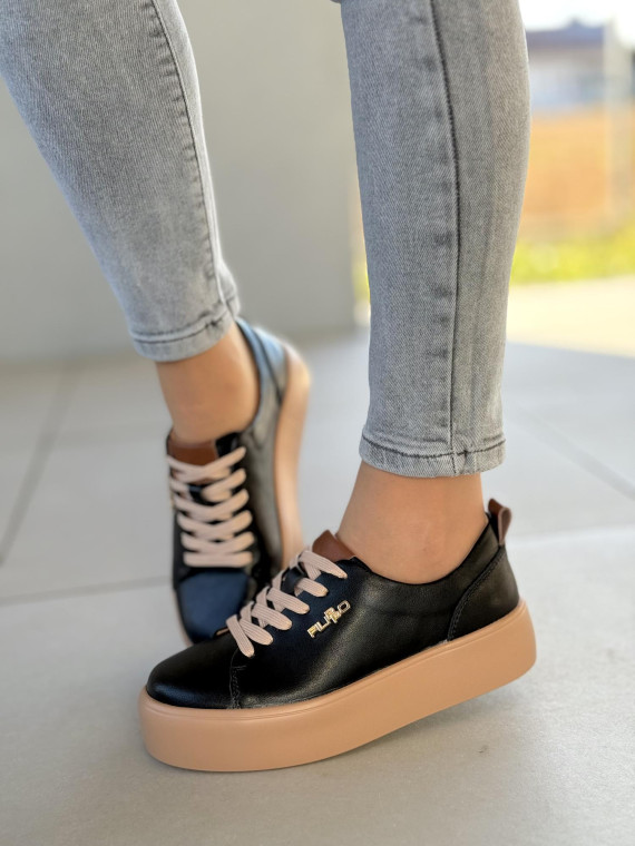 Sneakersy damskie ze skóry naturalnej