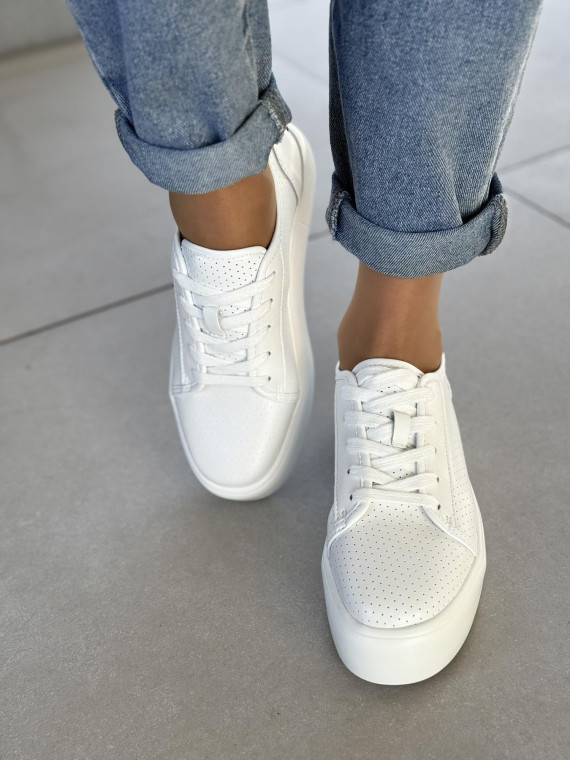 Sneakersy damskie ze skóry naturalnej