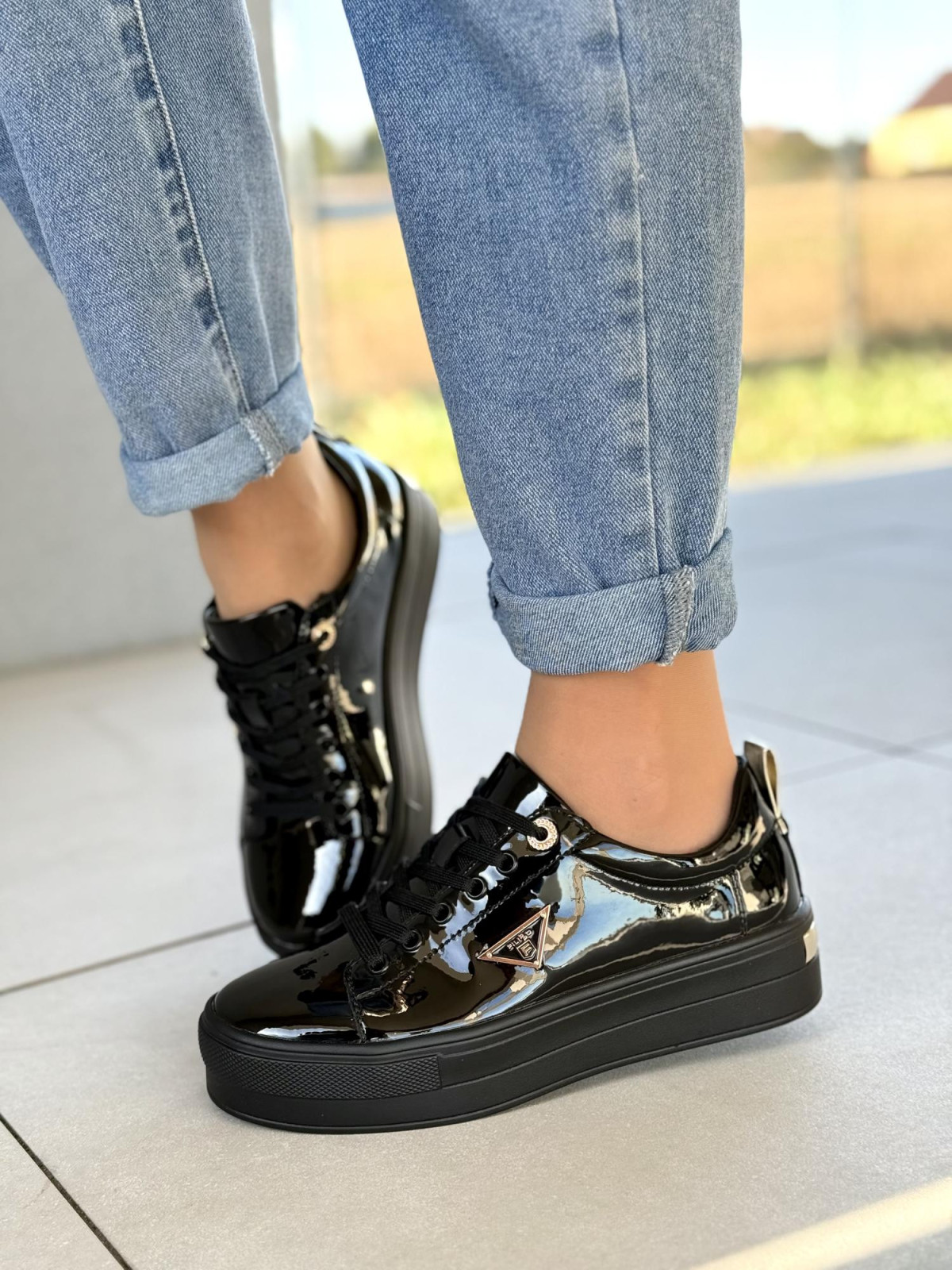 Sneakersy damskie ze skóry naturalnej