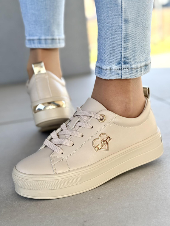 Sneakersy damskie ze skóry naturalnej