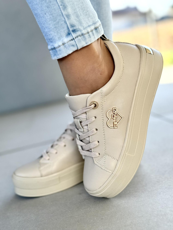 Sneakersy damskie ze skóry naturalnej