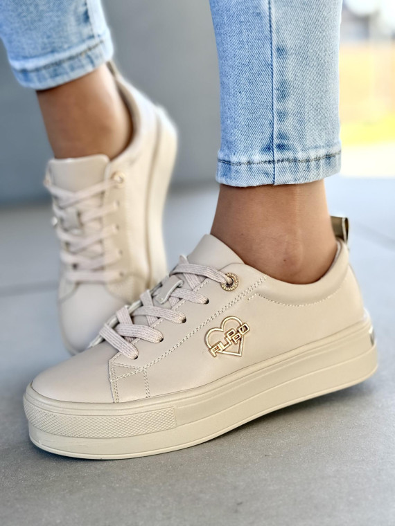 Sneakersy damskie ze skóry naturalnej