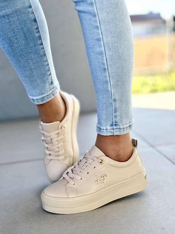 Sneakersy damskie ze skóry naturalnej