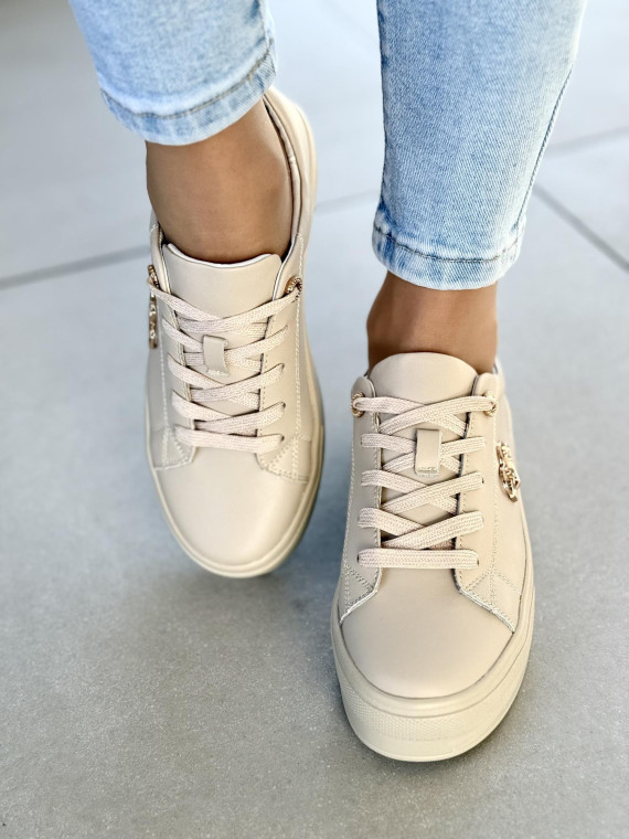Sneakersy damskie ze skóry naturalnej