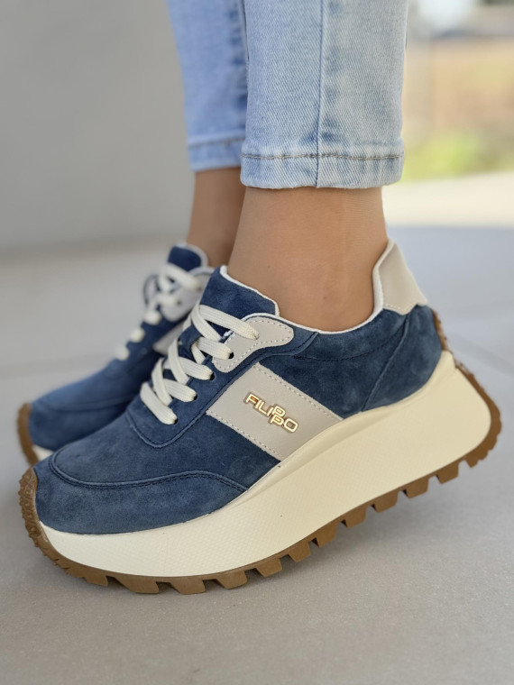 Sneakersy damskie ze skóry naturalnej