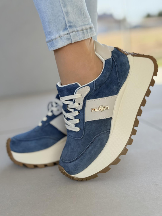 Sneakersy damskie ze skóry naturalnej