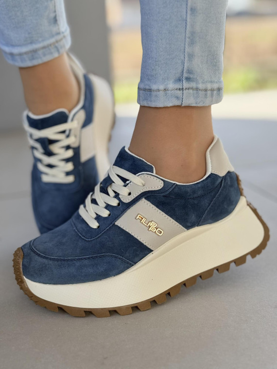 Sneakersy damskie ze skóry naturalnej