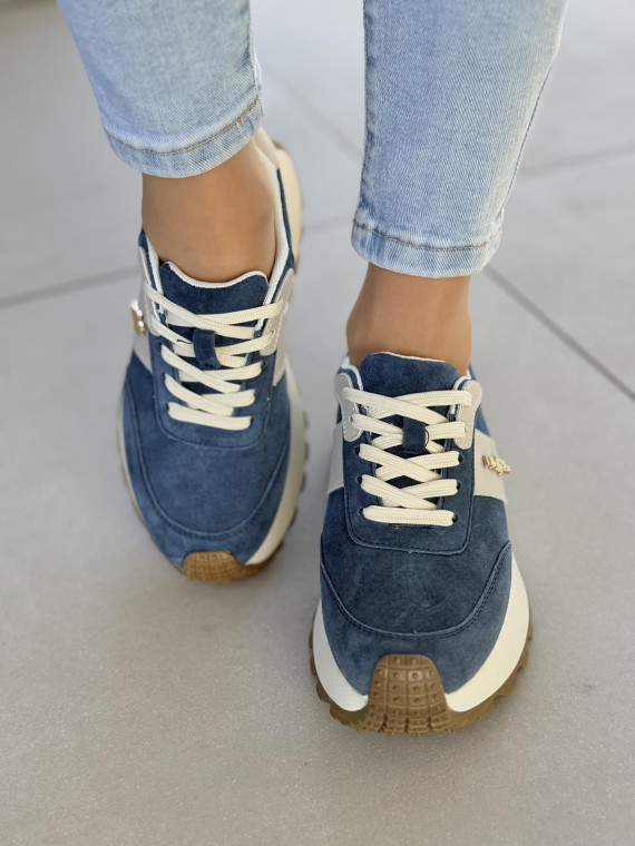 Sneakersy damskie ze skóry naturalnej