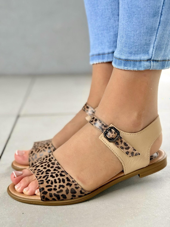 Sandały damskie skórzane OLEKSY Polskiej produkcji