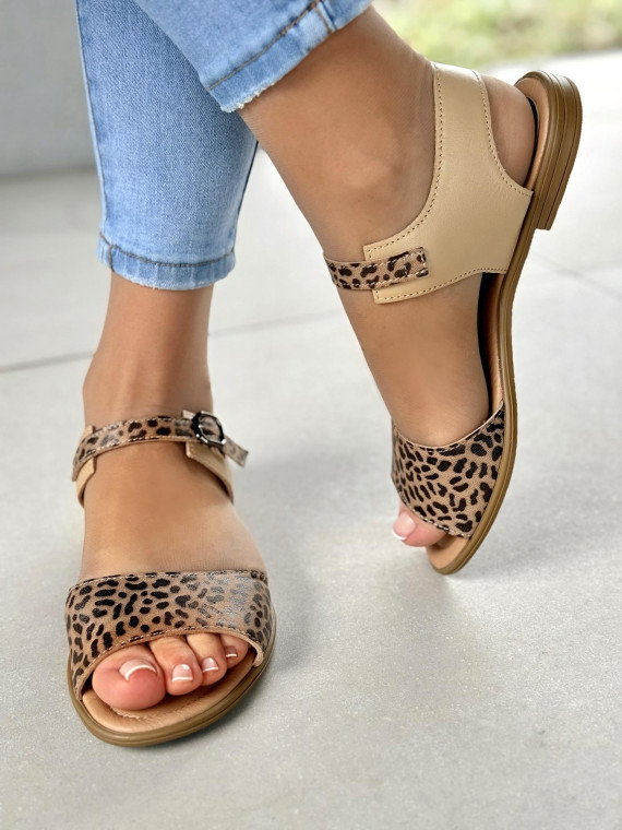 Sandały damskie skórzane OLEKSY Polskiej produkcji