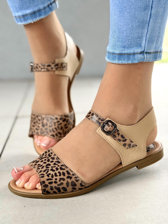 Sandały damskie skórzane OLEKSY Polskiej produkcji