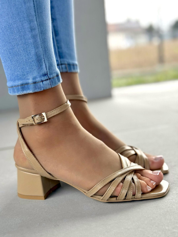 Sandały damskie skórzane OLEKSY Polskiej produkcji