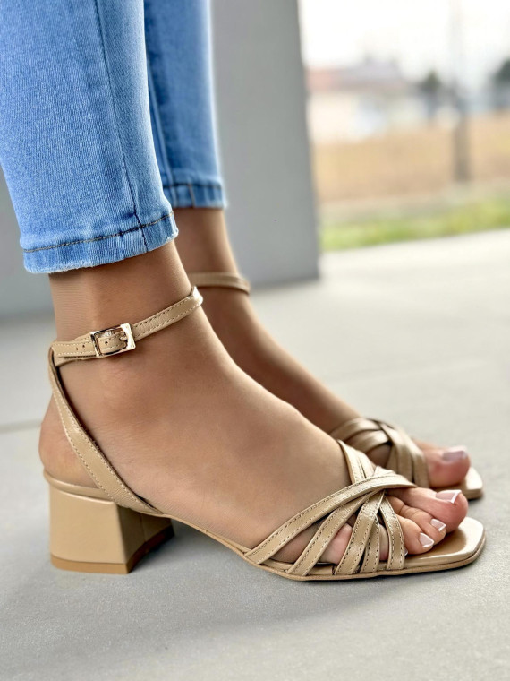 Sandały damskie skórzane OLEKSY Polskiej produkcji