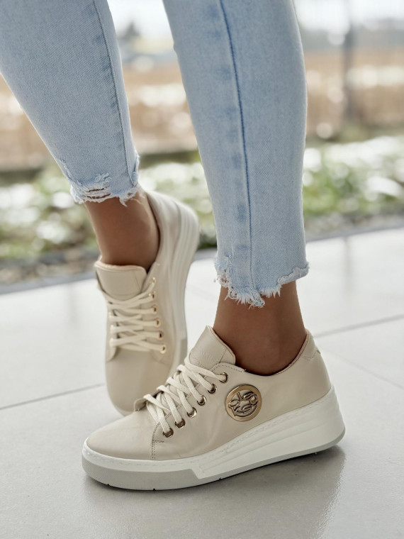 Sneakersy OLEKSY ze skóry Polskiej produkcji