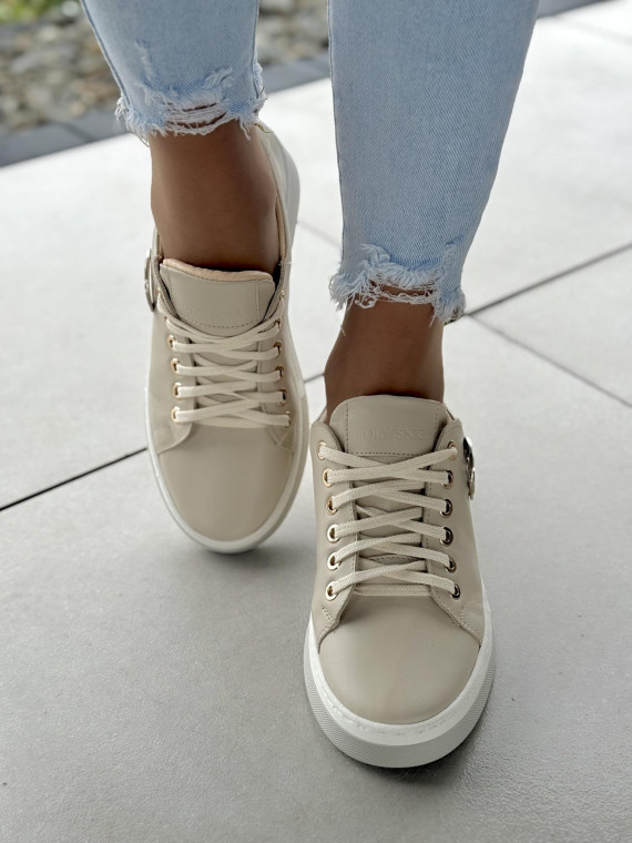 Sneakersy OLEKSY ze skóry Polskiej produkcji