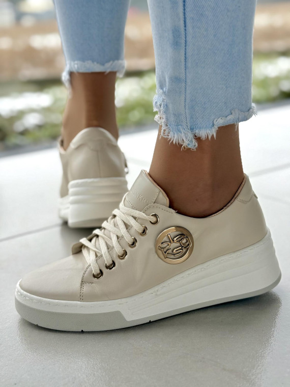 Sneakersy OLEKSY ze skóry Polskiej produkcji