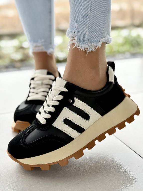 Sneakersy damskie ze skóry naturalnej