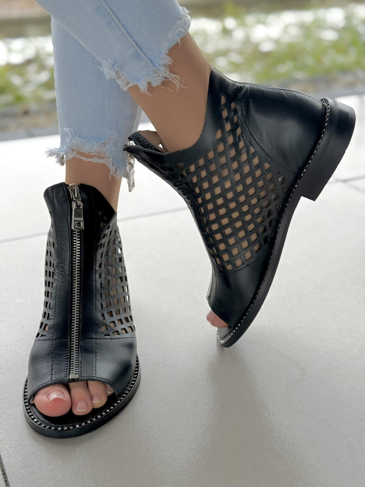 Sandały damskie skórzane OLEKSY Polskiej produkcji