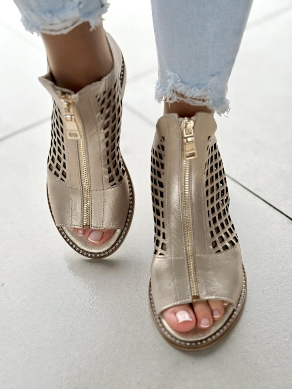 Sandały damskie skórzane OLEKSY Polskiej produkcji