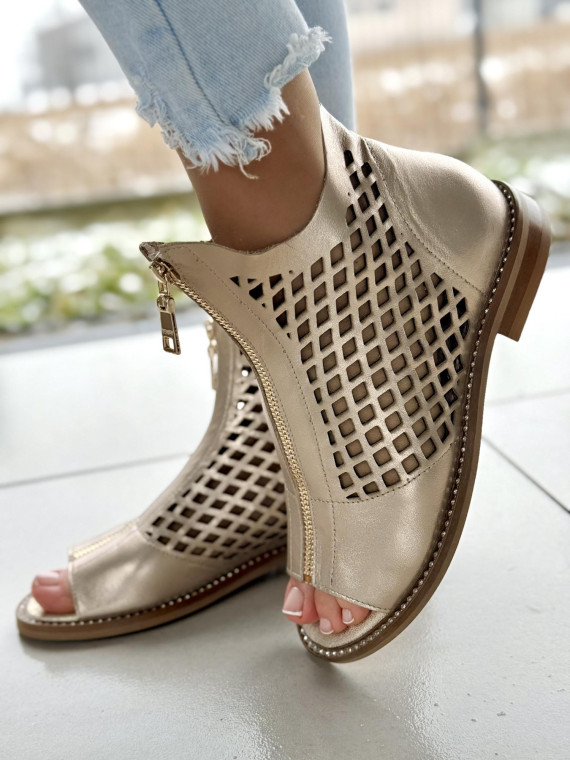 Sandały damskie skórzane OLEKSY Polskiej produkcji