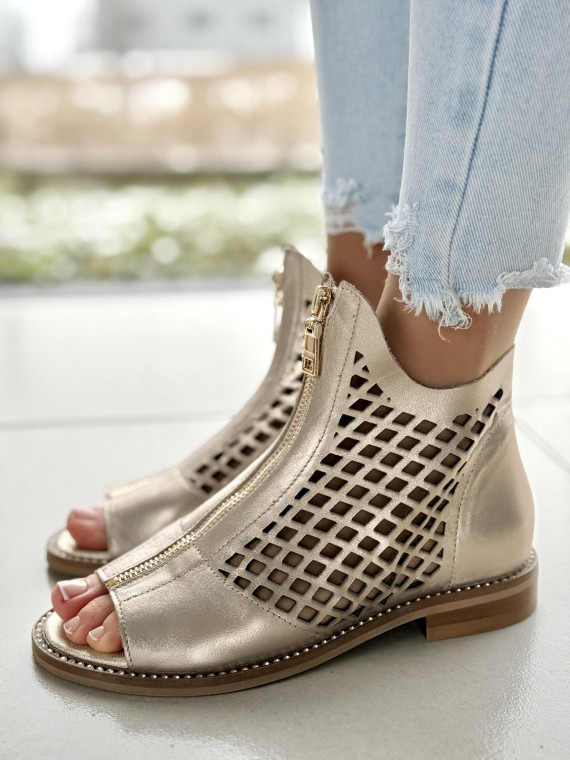 Sandały damskie skórzane OLEKSY Polskiej produkcji