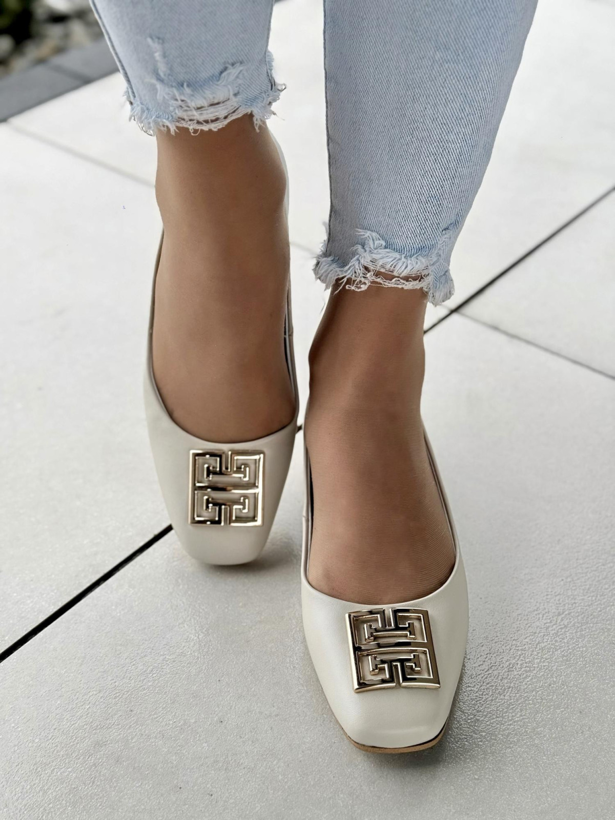 Baleriny skórzane OLEKSY Polskiej produkcji