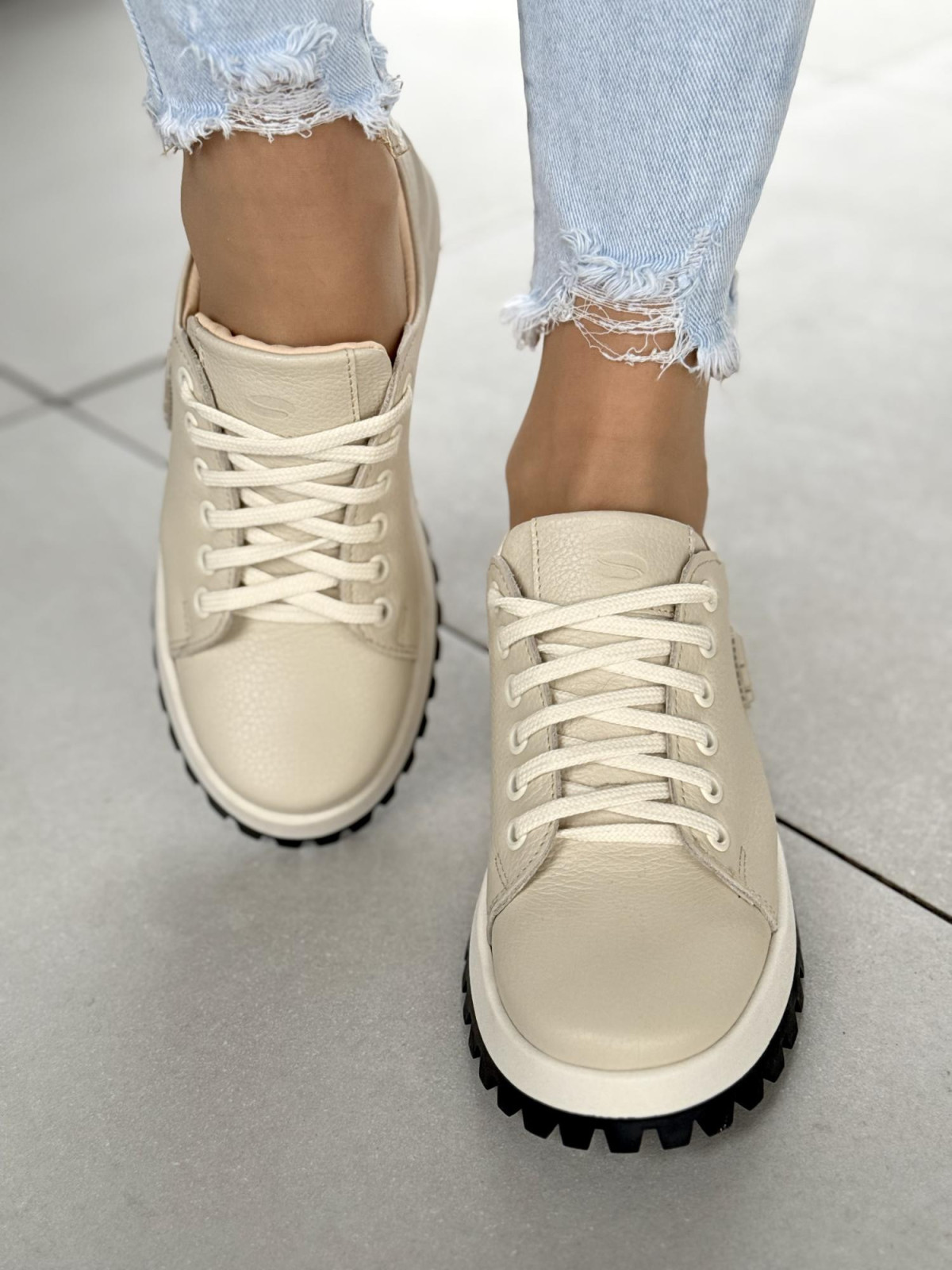 Sneakersy OLEKSY ze skóry Polskiej produkcji