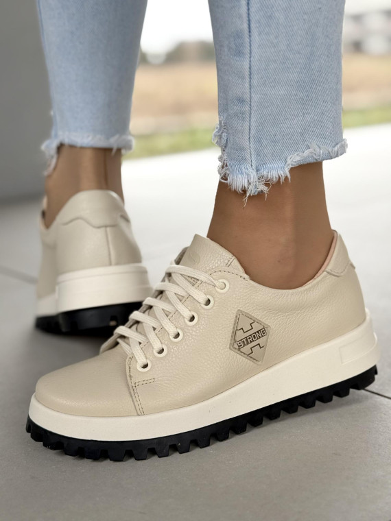 Sneakersy OLEKSY ze skóry Polskiej produkcji